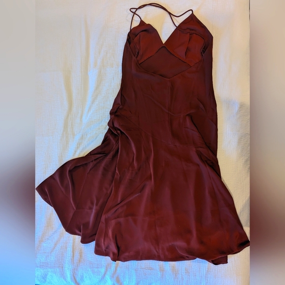 NWT Asymmetrical Slip Dress, Spaghetti Strap - Picture 3 of 6